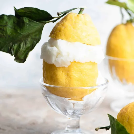 Lemon sorbet